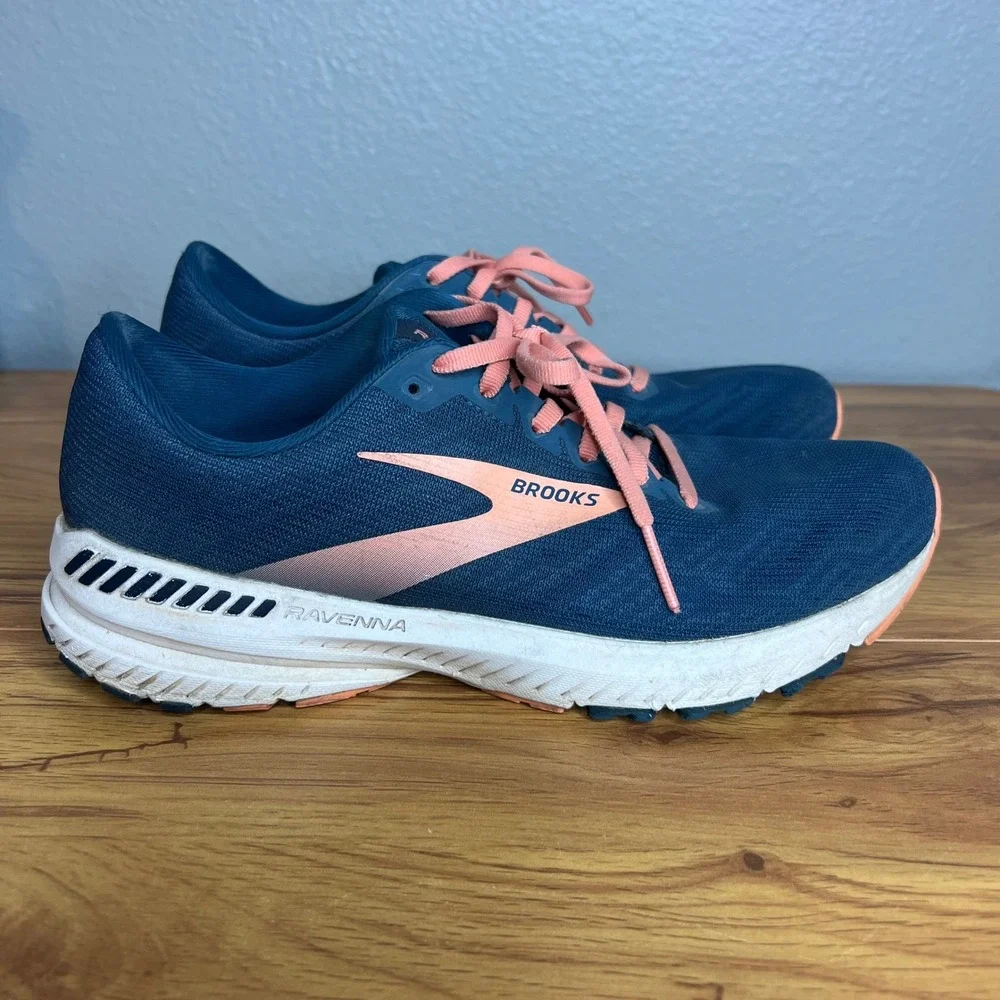 Brooks Ravenna 11 Running Shoes Womens Size 9 Blue Coral Sneakers 1203181B480 - Picture 6 of 10